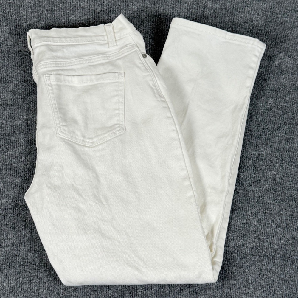 Gloria Vanderbilt Amanda Size 10 Classic White Straight Leg Jeans Womens Resort